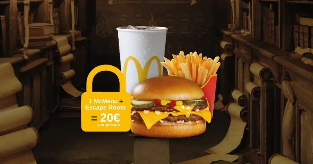 Escape Room em Penafiel com McDonald’s incluído Escape Room em Penafiel com McDonald’s incluído